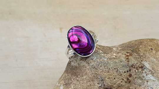 Red Abalone ring