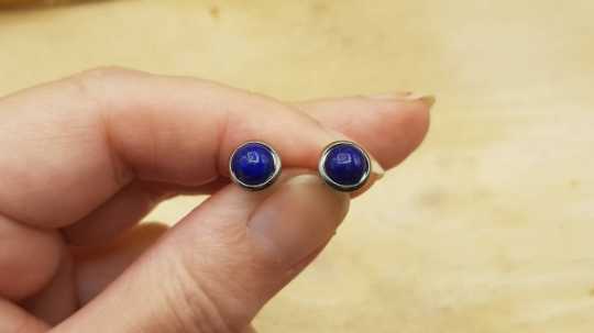 Hypoallergenic Lapis lazuli earrings