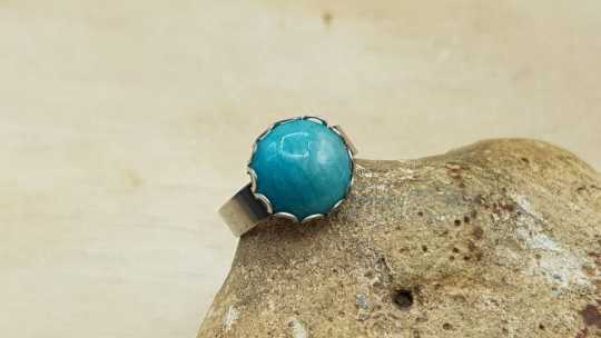 Hypoallergenic Amazonite ring
