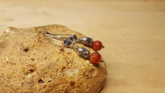 Red Sardonyx earrings