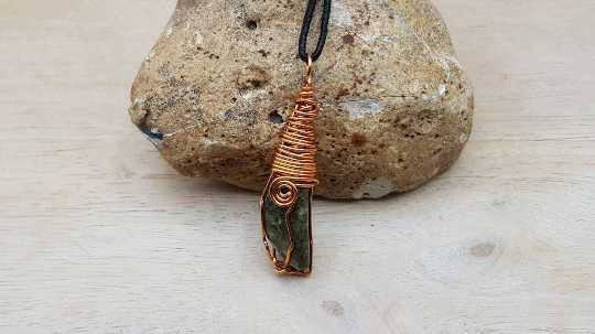 Copper Epidote pendant