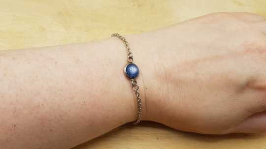 Kyanite chain bracelet