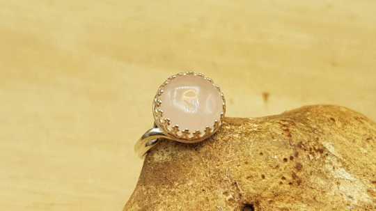 Rose Quartz ring 12mm