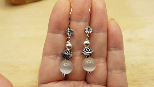 Bali Selenite earrings