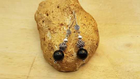 Rainbow Obsidian earrings